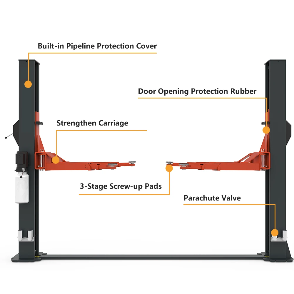 Cheap Ce Approved Hydraulic Base Plate Car Lift Auto Shop Post Car