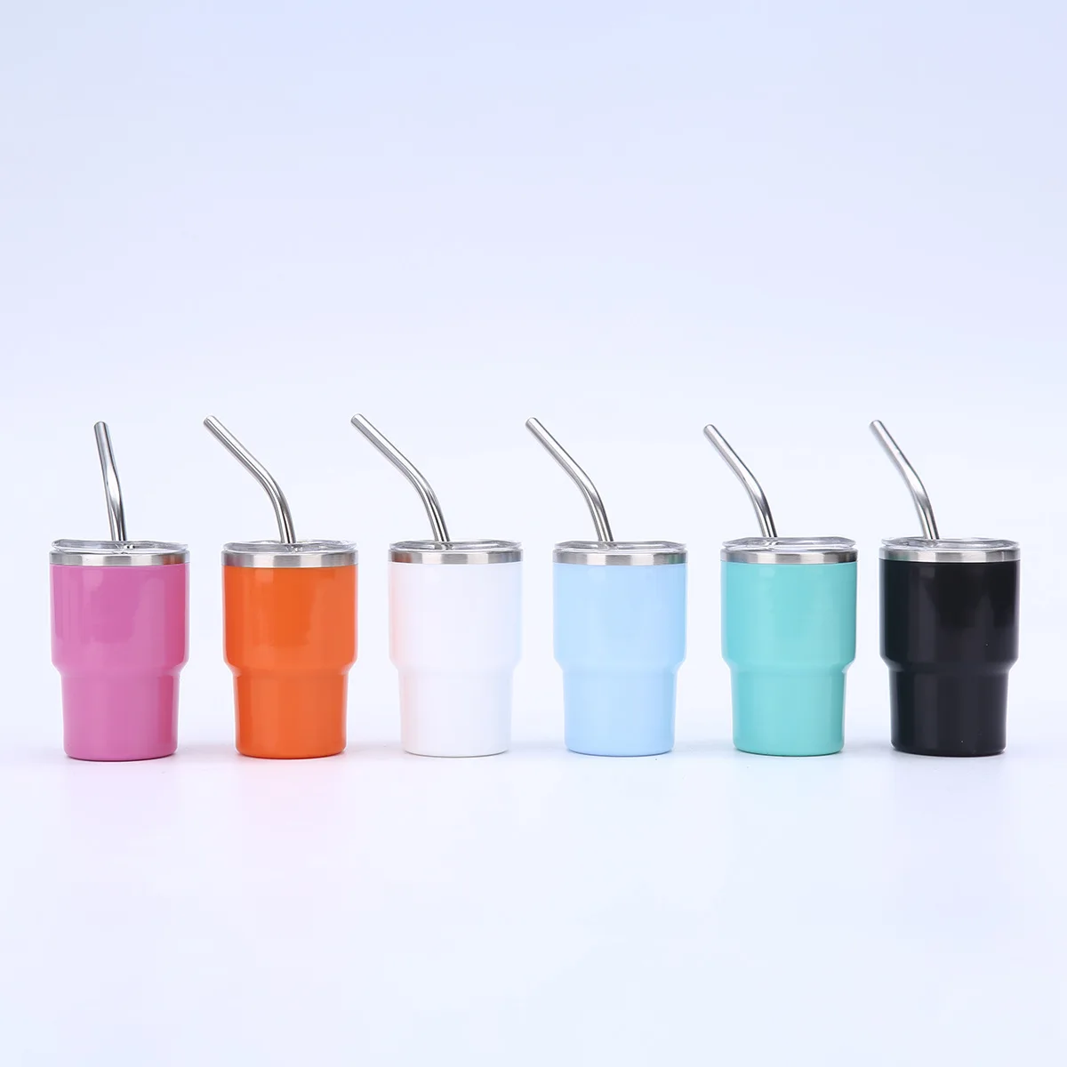 New five-piece car cup 40oz stainless steel ice bar cup large capacity solid color straw cup portable handle custom logo