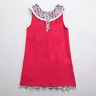 Dress Boy Girls Sleeveless Dress Summer New Style Pure Cotton Boy Sleeveless Lace Collar Girl Dress