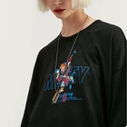 Cotton 2020 Summer Short Sleeve Mans T Shirt Ins Style Drop Shoulder Oversize Cartoon Cotton T-shirt Custom Printing