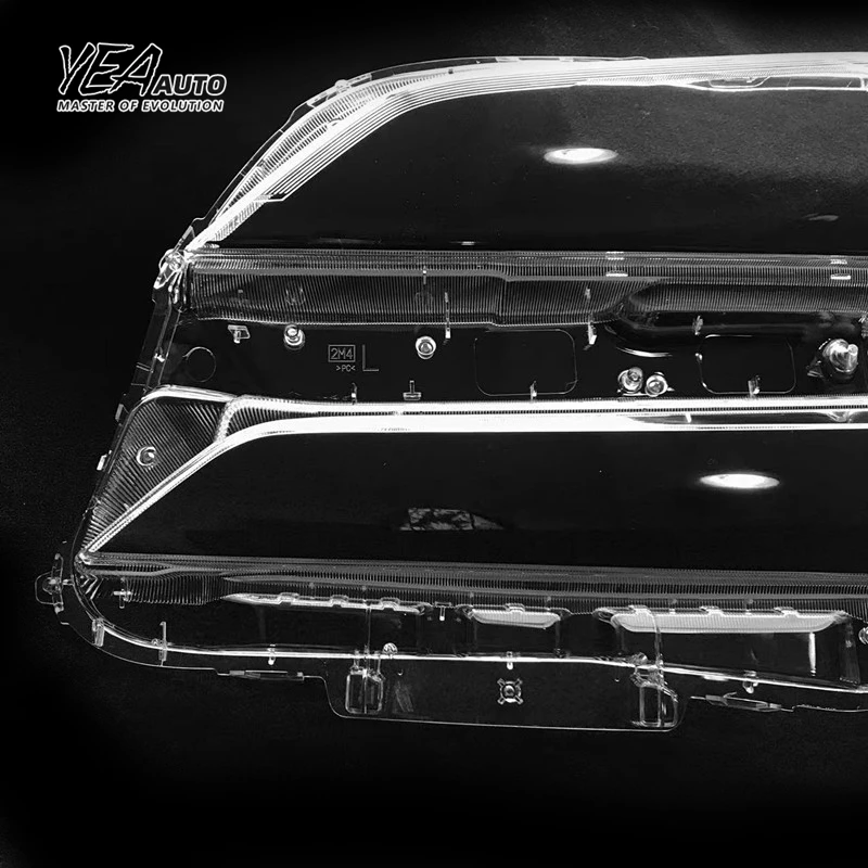 product yea auto car headlight cover headlight glass lens glass for toyota vellfire lens cover 2015 2018 pc lampshade clear shell475-4