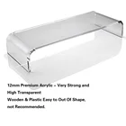 Home Clear Curved Acrylic Monitor Stand Riser For Home Office PC Media Platform