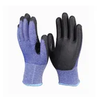 Level A5 Cut Proof And Cut Resistant Safety Work Glove 13 Gauge Liner Anti-cut Construction Pu Coated Glove