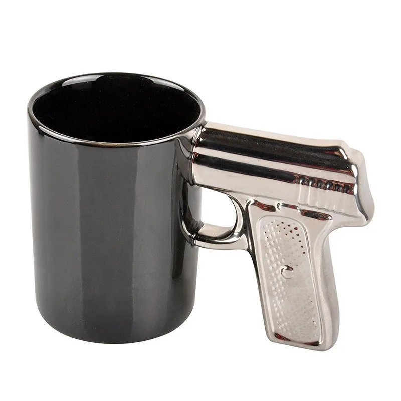 gun ceramic mug