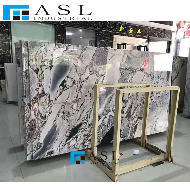 Factory direct selling cheap elephant white marble tile blue galaxy table board polished marble flooring tile