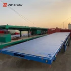 Trailer Flatbed Trailer Factory Hot Sale Used Cheap Container Bulk Cargo Transportation 40ft Flatbed Trailer
