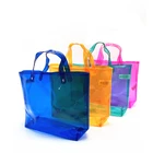 Fashion Bag Bags Pvc Tote Bag Custom Reusable Fashion Color Transparent PVC Shopping Bag Beach Pvc Tote Bags
