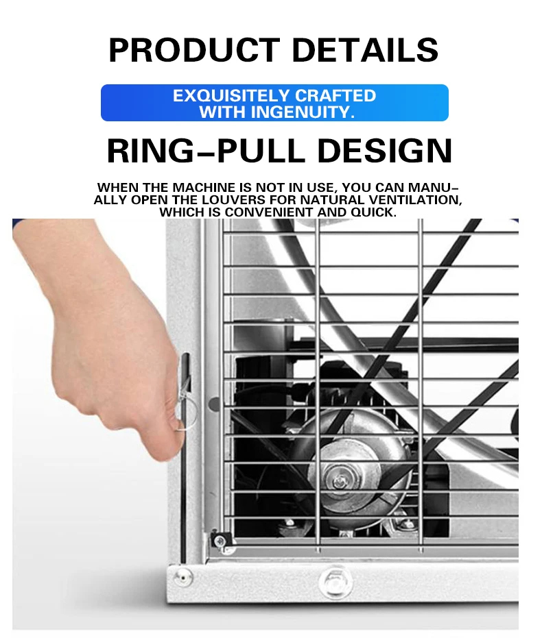 Negative Pressure Exhaust Fan, Wall, Axial, 380V/220V, 1100W - detail 14