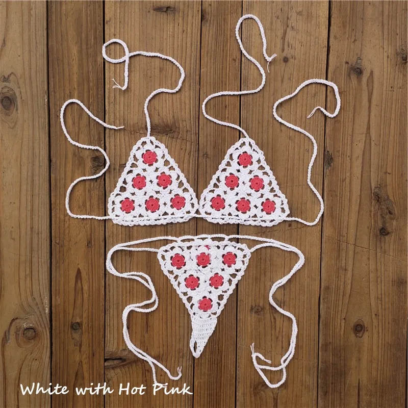 Handmade Crochet Bikini Set Bikini Crochet Sexy Swimwear Crochet