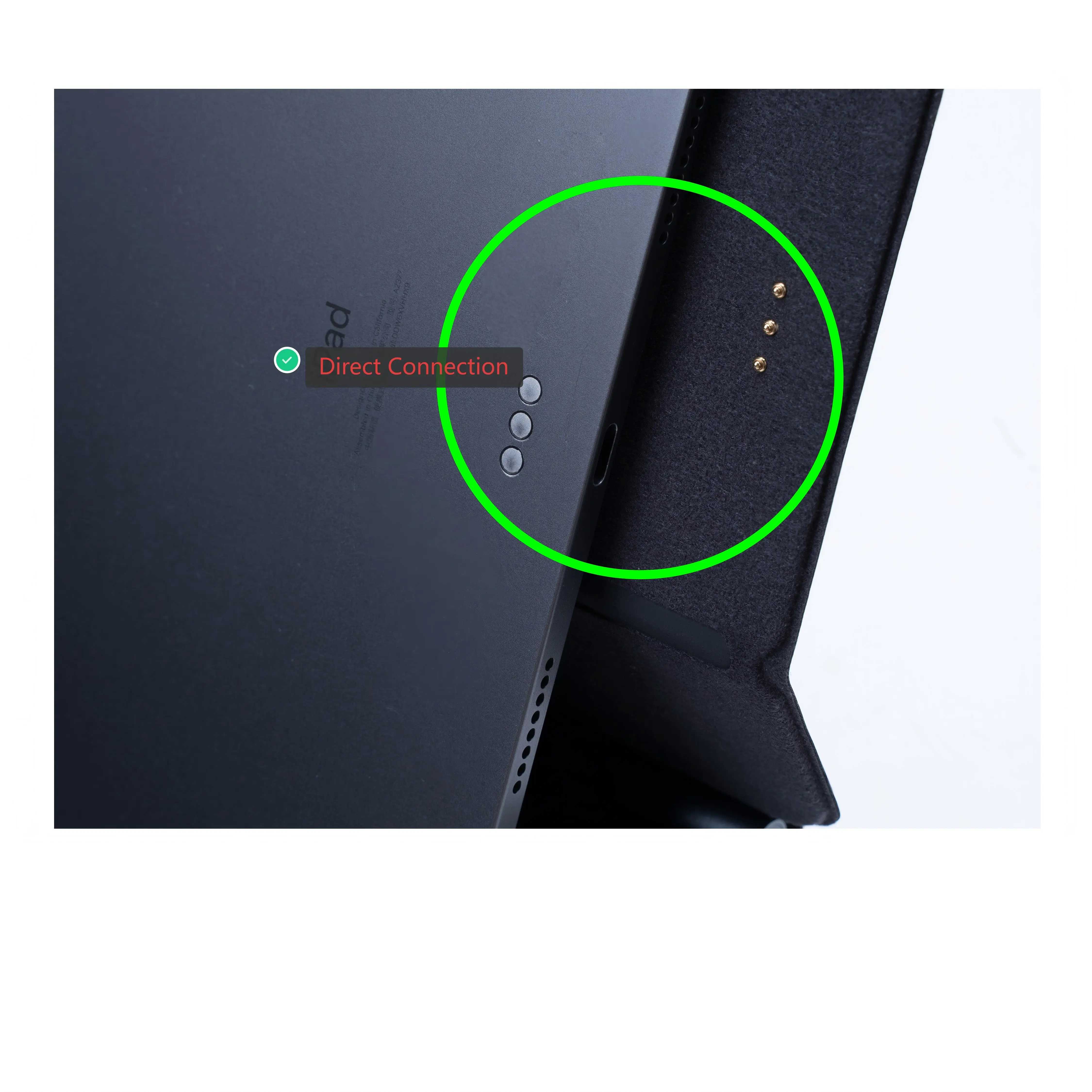 product laudtec 2nd gen 3 pin 6 rows keys magic keyboard case 35w usb c pd charging magnetic keyboard cover for ipad air pro-8