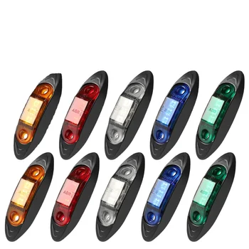 Universal LED Clearance and Side Marker Lights for Trucks Trailers Boats Cars Bus DC 12-24V Front and Rear Tail Indicators