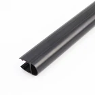 Strip Glass Strips Polished Black Sealing Strip Glass Shower Door Bottom Vertical Waterproof Seal Strips