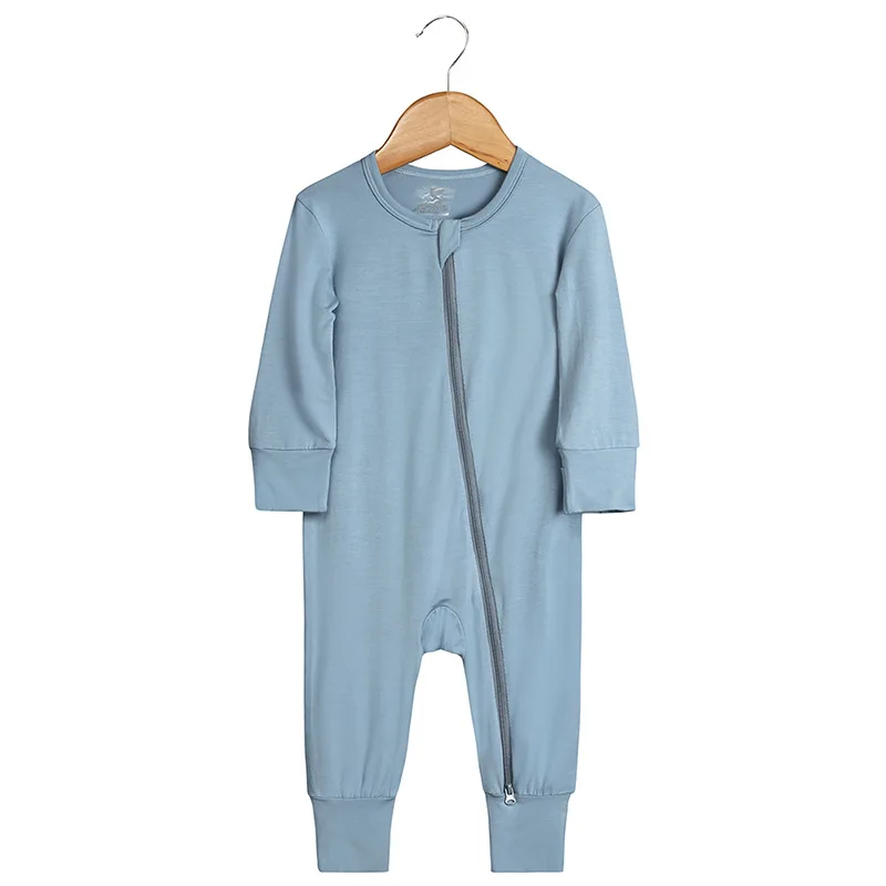 OEM/ODM Bamboo Baby Footed Toddler Pajamas Romper Zip Front Sleepn Play Sleeper Infant Baby Clothes Jumpsuit Romper