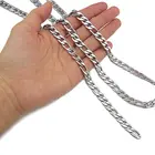 4mm Width 33ft Stainless Steel Figaro Chains Findings Silver Tone Fit For Jewelry Making DIY
