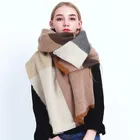 Scarf Top Selling Winter Warm Scarf Plaid Poncho Shawl For Ladies
