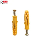 Anchor Expansion Wall Plug Dowel With Nylon Expansion Anchor Plastic Insulation Nails/ Expansion Plastic Wall Plug Anchor