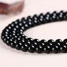 Stone Natural Stone Lava Rock Black Agate Beads Adjustable Bracelet Elastic Bracelet Onyx