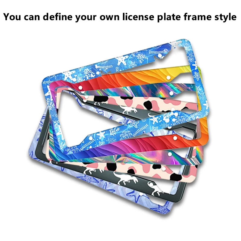 Stainless Steel Car Accessories 2024 License Plate Frame for USA details