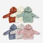 Cotton Hoodies 2021 New Wholesale Clothing Custom Solid Color 100% Cotton Baby Kids Hoodies