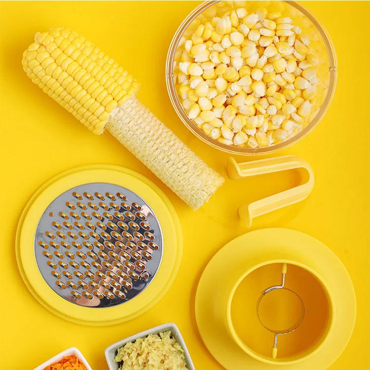 Yellow Corn Peeler Corn Thresher Carrot Grater Tool