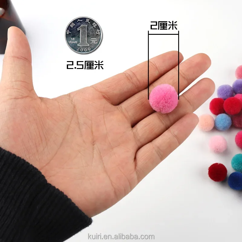 FdcLixuvol 50PCS Cat Toys Balls Kitten Cat Pom Pom Balls Soft Cats Puff