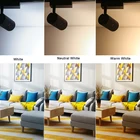 Track Light Fixture Ac 85-265v 3000k Competitive Price Black Aluminum Ceiling Rohs Magnetic 30w Led Focus Track Light