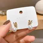 Cz Pearl Earrings 2020 Fashion Cz Pearl Earrings Women