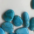 Blue Blueblue Round Cabochon Natural Blue Turquoise