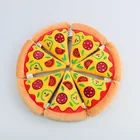 Fast Food Toy Squeaky Plush Toy Fast Delivery Pizza Squeaky Plush Food Dog Chew Toy