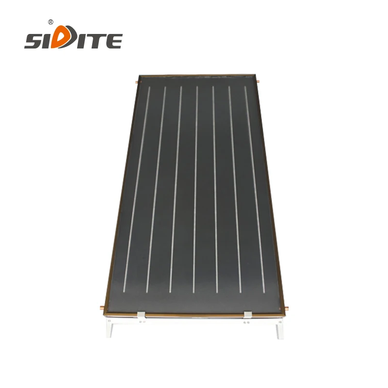 High Efficiency Energy Saving SC-F Flat Plate Solar Collector Selective Blue/Black Chrome Coating Laser-Welded Hotels Outdoor factory