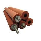 Printing Roller Brownish Red Color Foam Roller Silicone Print Rubber Roller Fuser Roller