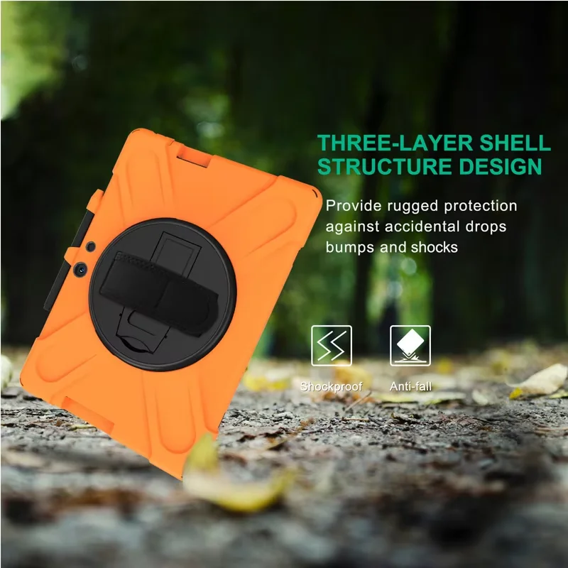 3 hard shell case soft silicone inner layer shockproof protective cover-5