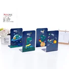 Bookends Custom Book Bookend Fancy Metal Bookends Custom L -shape Colorful Printing Book Stand