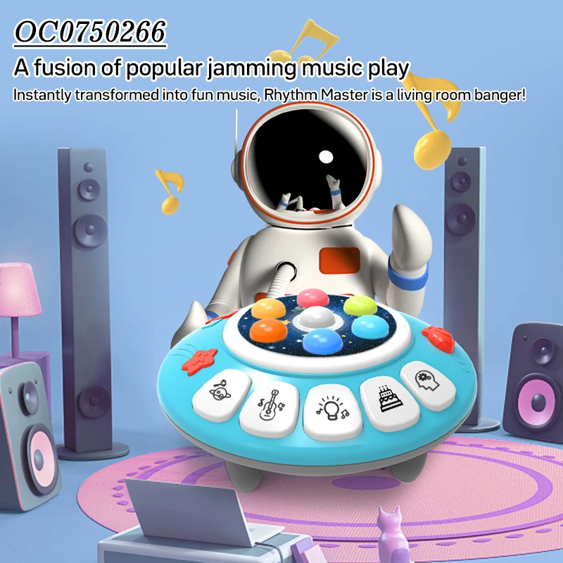 B/O Multifunction UFO baby custom musical memory whack-a-mole toys with light music