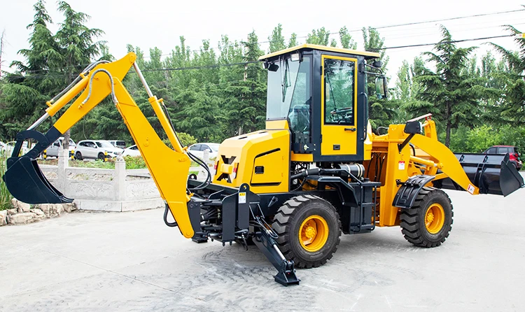 Free Shipping HW40-28 Mini Towable Backhoes 4x4 Backhoe Loader Price Sale
