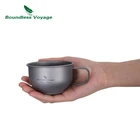 Titanium Boundless Voyage 180ml Outdoor Camping Portable Single-layered Titanium Coffee Cup With Handle