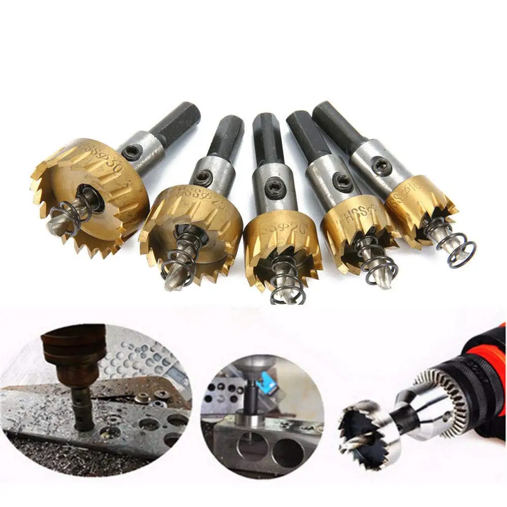 Hole Saw Tooth HSS Stainless Steel Drill Bit Set Cutter Tool For Metal Wood 