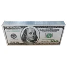 Silver High-grade Waterproof Silver Foil Plated Franklin Image Dollar Collectable $100 Custom Craft