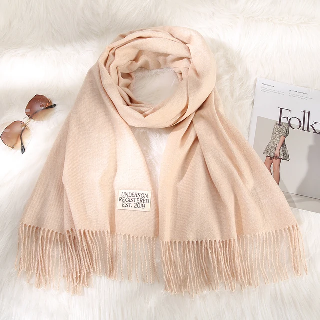 Winter New Solid Scarf Imitation cashmere scarf Warm scarf and fashionable shawl for women