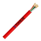 Pvc Cable AS/NZS Standard Solid Bare Copper 4C*1.5mm2 Unshielded Red PVC Fire Alarm Cable For Fire Alarm System