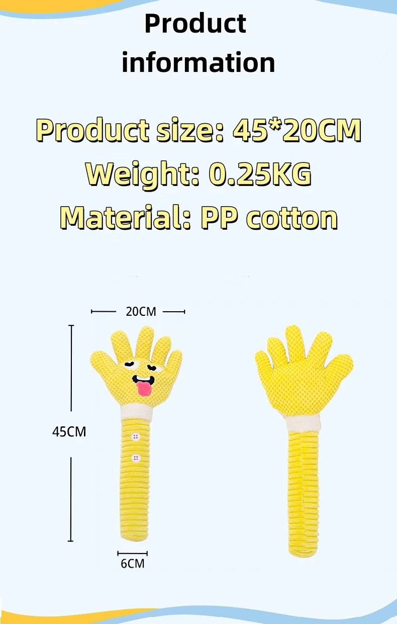 New Palm Design Dog Toy Relieves Boredom Bite-resistant Grinding Teeth Sound Toys Suitable for Small and Large Dog Pet Products factory