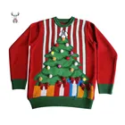 Unisex Sweater Unisex Crewneck Jacquard Knitwear Pullover Jumper Ugly Christmas Sweater Custom