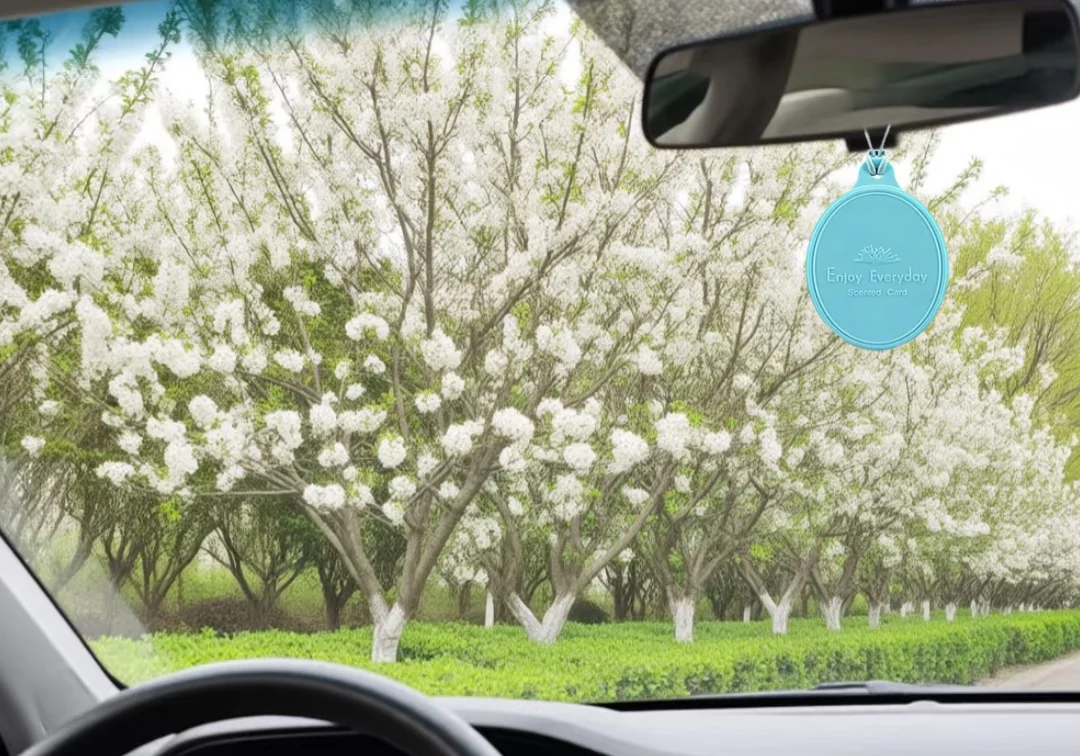 rubber material scented card customizable with long lasting premium essential oil fragrance hanging suitable for home closet car office wardrobe hotel room factory direct-7