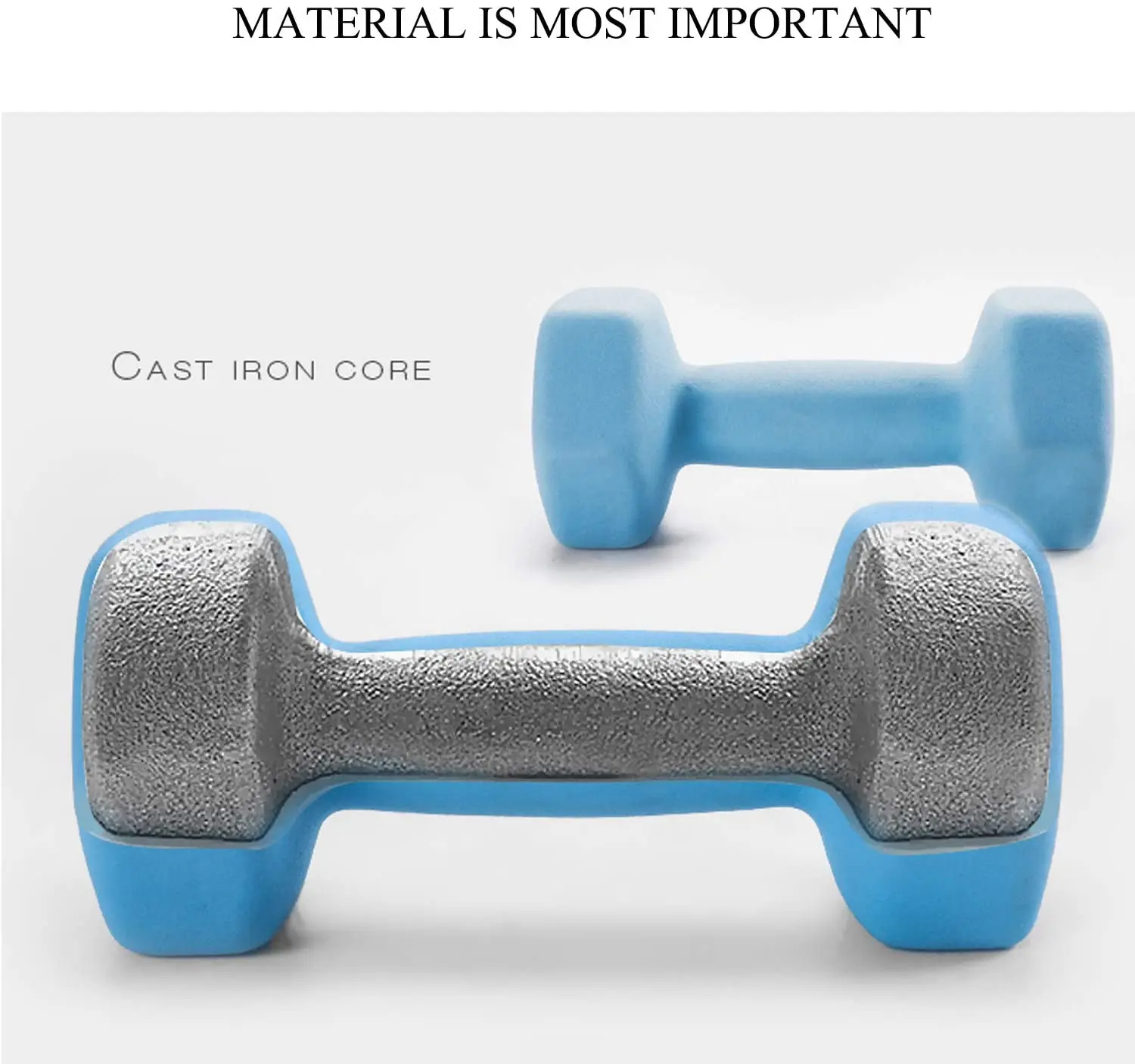 Fitness Muscle Training Gym Dumbbell Set Non Slip 1-5KG 2