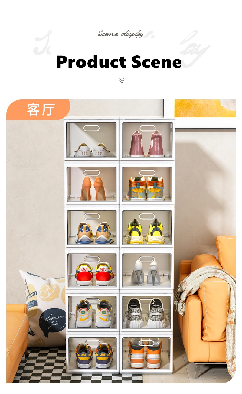 Installationfree Shoe Box With Custom Logo Spacesaving Folding Shoe