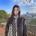 Scarf Best Selling Fashion Knitted Letter Scarf Ladies Winter Plaid Scarf Wholesale