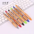 Gourd Gift Pen With Gift Box Delivery Fast Promotional Gourd Shape Bamboo Ballpoint Pen With Gift Box