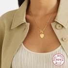 Gold Heart Heart 2021 New Arrival 18k Jewelry Gold Lock Love Heart Chain Necklace Jewelry