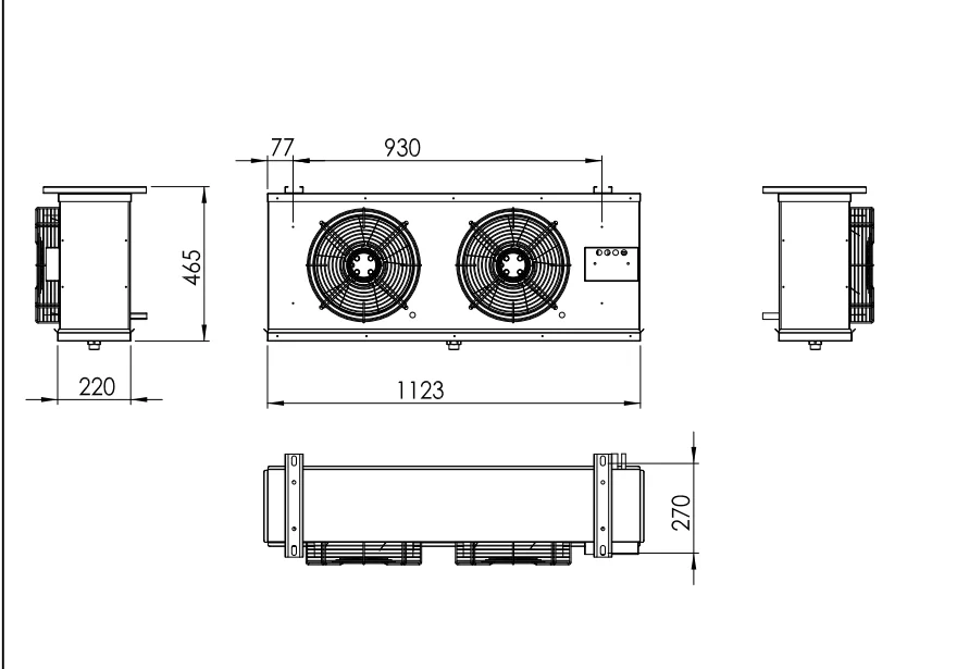 Unit Cooler, DD15, 3KW - detail 4