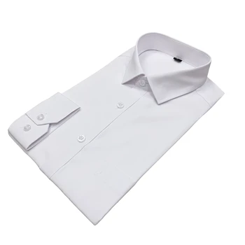 OEM ODM Solid Color Cotton Polyester Woven Business Formal Casual Long Sleeve Mens Dress Shirts